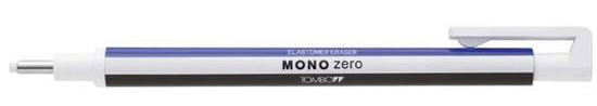 crayon gomme mono zero eraser blanc bleu noir
